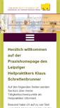 Mobile Screenshot of heilpraktiker-schrettenbrunner.de