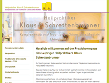 Tablet Screenshot of heilpraktiker-schrettenbrunner.de